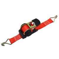 50mm 1500kgs retractable ratchet tie down strap with double J hook