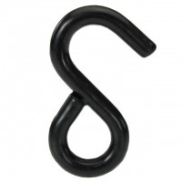 1inch 25mm PVC/PE Coated American type black S hook