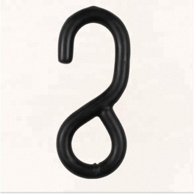 1inch 25mm European type PVC/PE black coated S hook