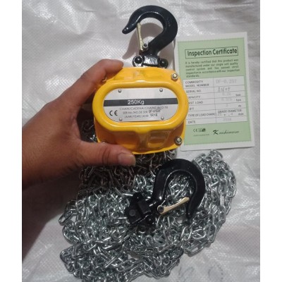 1 Year Warranty Certified Mini 250kg hand chain hoist