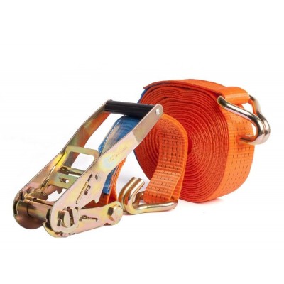 CE/GS Certified 50mm 5TX10M polyester ratchet tie down strap