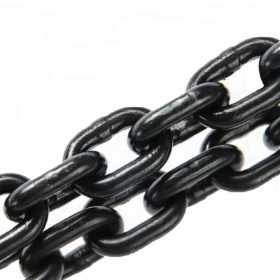 EN818-2 G80 alloy steel black short link weld lifting chain