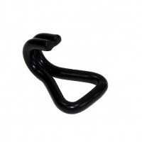 25mm metal steel black finish/PVC  coated double J hook