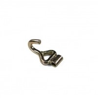 Metal zinc plated single J hook with tube